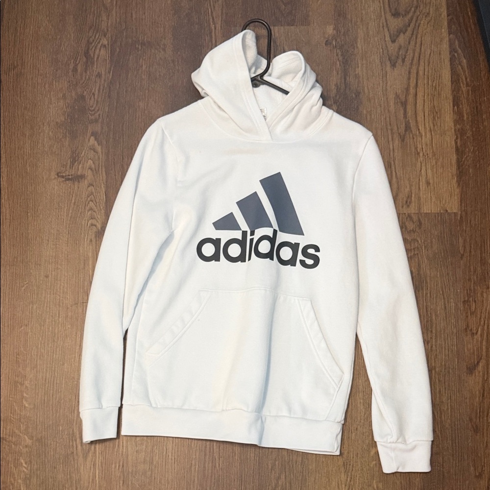 White soft adidas hoodie